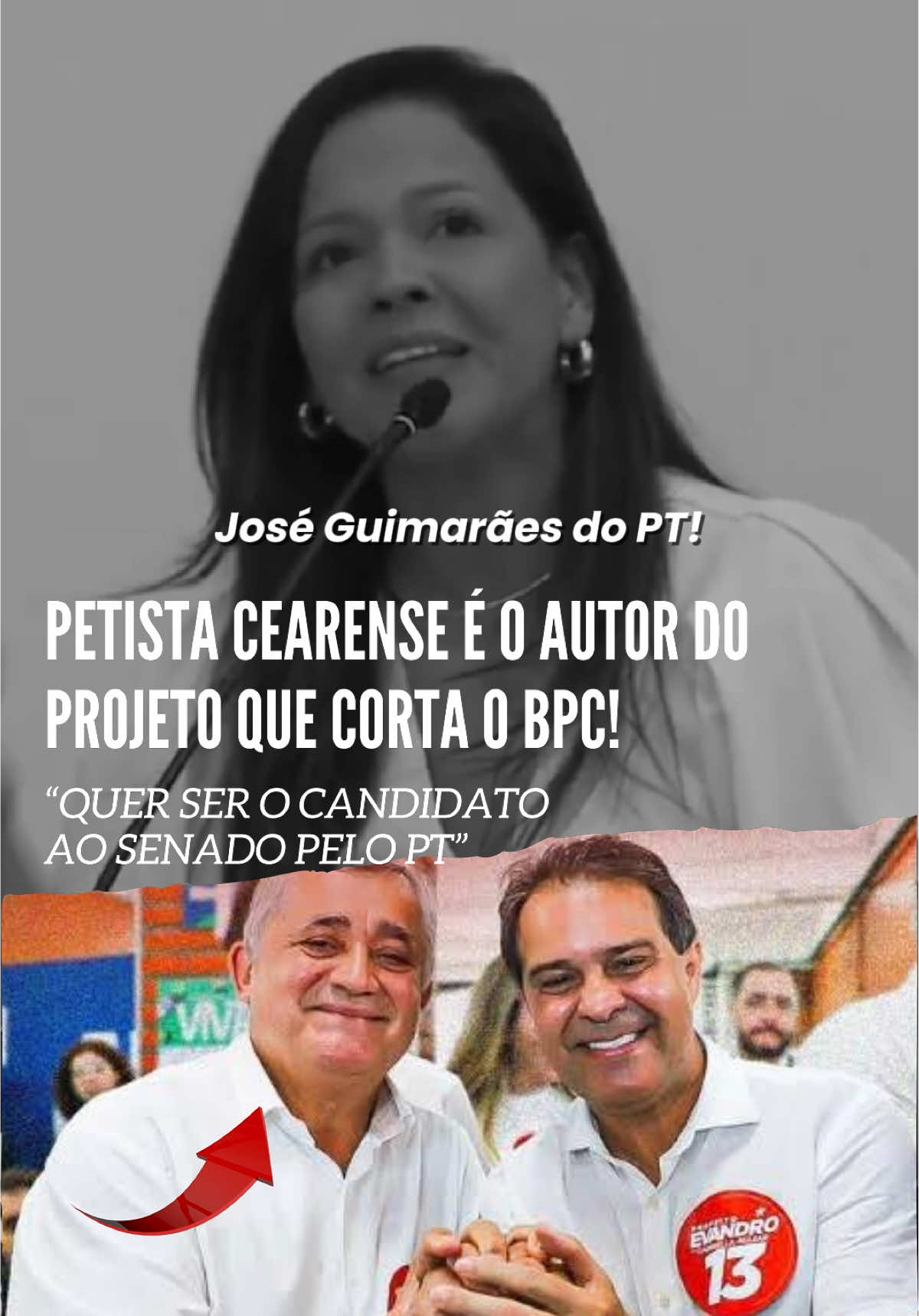 ATENÇÃO! PL 4614, que corta BPC de idosos, autistas e deficientes, de autoria de deputado petista do Ceará, DEVE SER VOTADO AINDA HOJE EM BRASÍLIA! O governo Lula quer punir os mais vulneráveis pelo estouro nas contas públicas que eles causaram. Cobre seu deputado!