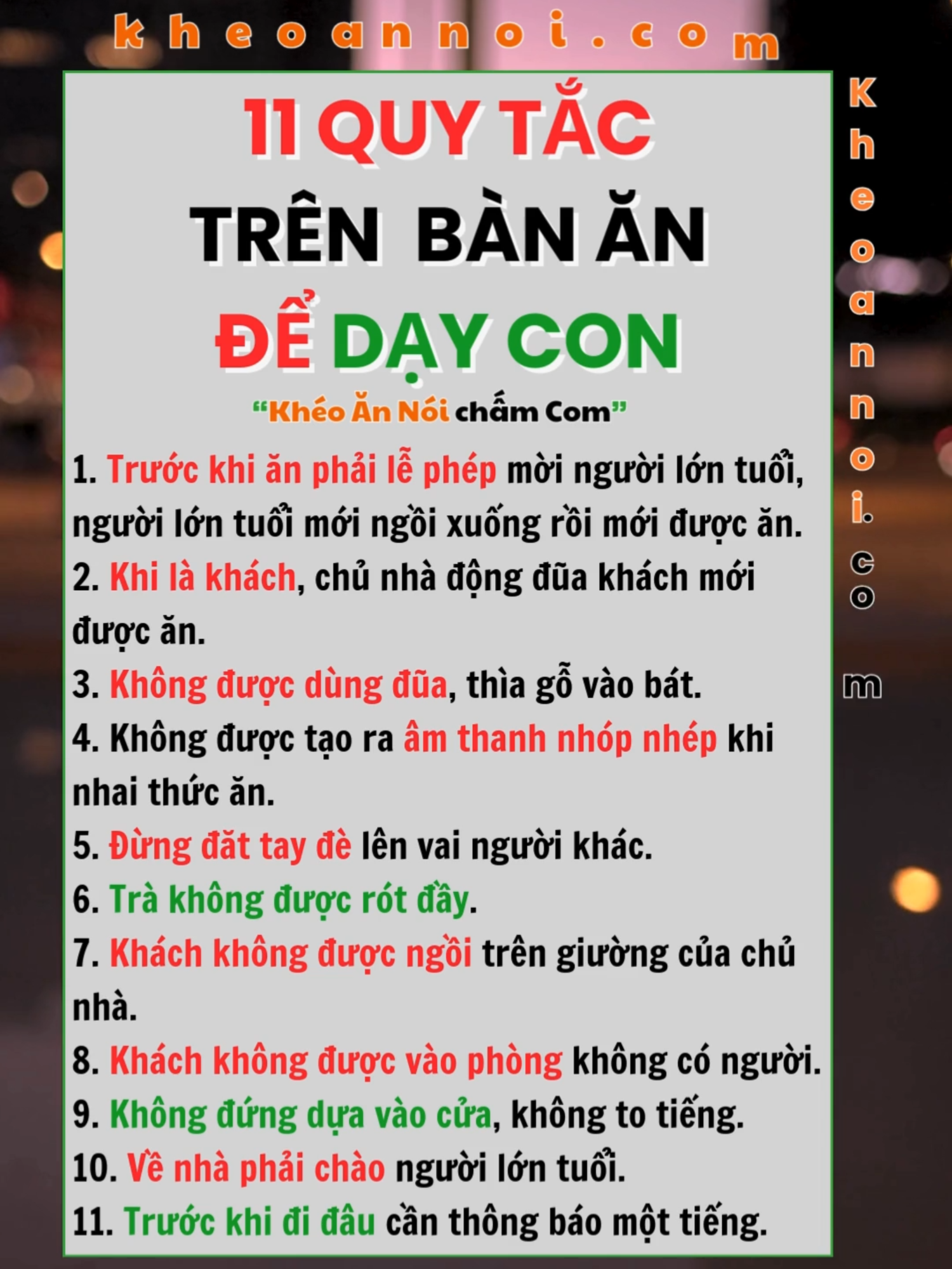 Quy tắc bàn ăn dạy con #kheoannoi #daycon #daycondungcach #dayconthongminh #fyp