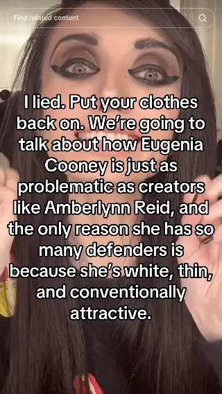 She’d 100% be part of gorlworld if she was overweight instead if underweight, change my mind. #eugeniacooney #eugeniaxxcooney #cringe #prettyprivilege #fatphobia #fyp #fypシ #foryoupage #gorlworld #gorlworldcommunity #gorltok #gorl #amberlynnreid #amberlynnreidtok #foodiebeauty #haydurnation #jeffreestar #jeffreestarcosmetics #starfam #starfamily 