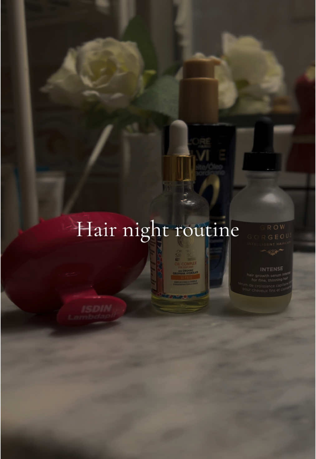 #isdin #hair #routine #hairroutine #lorealparis #loreal #lorealparisespaña #lorealhair #elvive #serum #serumnightrepair #serumroutine #growgorgeous #growgorgeoushaircare #night