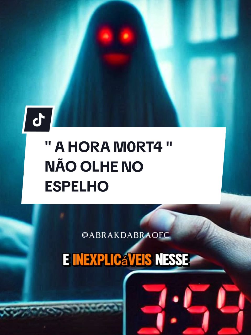 Não Olhe no espelho na Hora M0RT4. . . #lenda #medo #misterio #creepypasta 