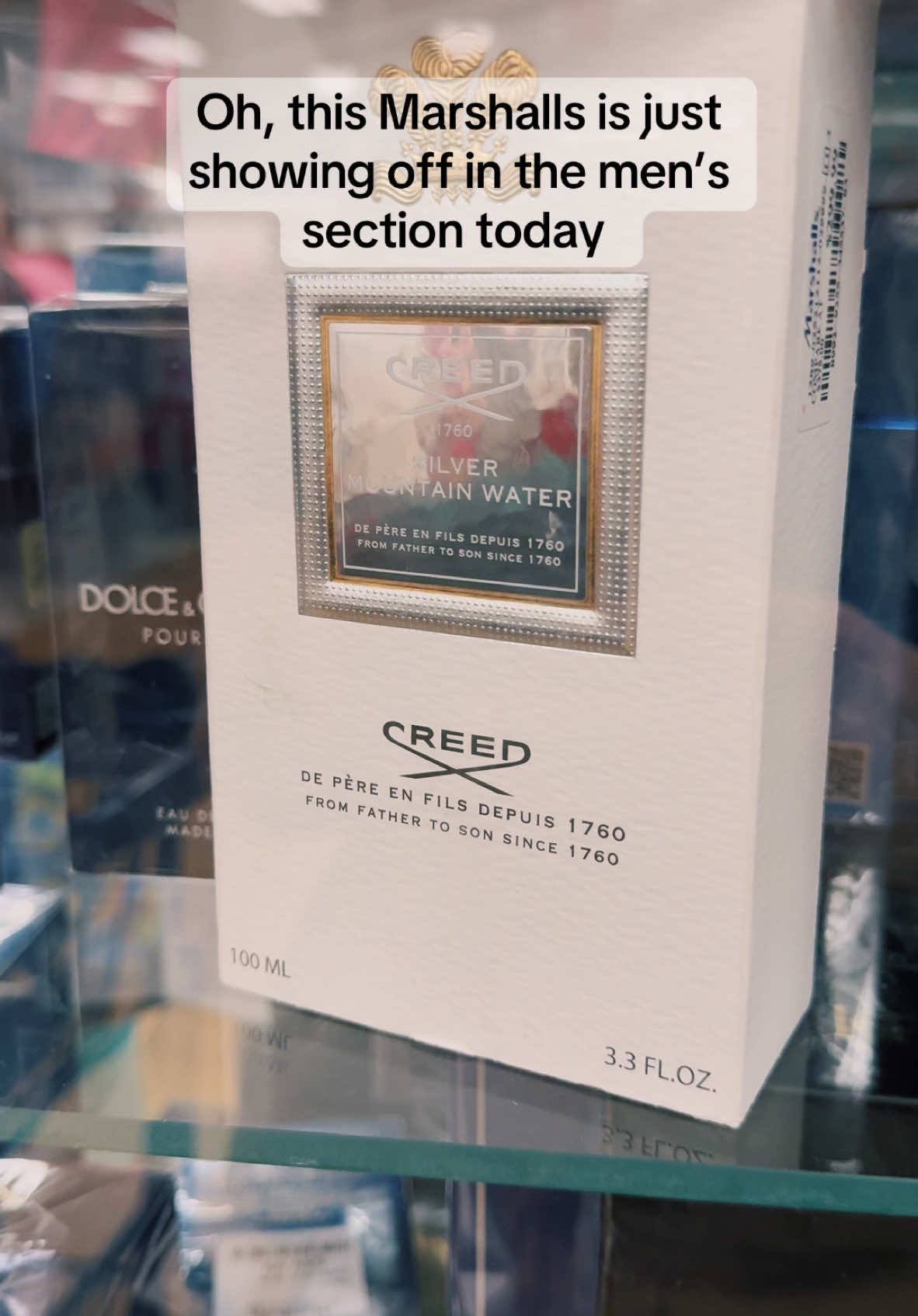 (The women’s section was not as bountiful, sadly)  #creed #silvermountainwater #nicheperfume #cologne #marshalls #comeshopwithme 