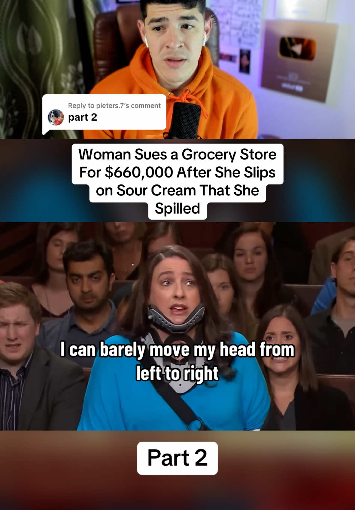 Replying to @pieters.7 Woman Sues a Grocery Store For $660,000 After She Slips on Sour Cream That She Spilled Part 2 #law #court #judge #fyp #store 