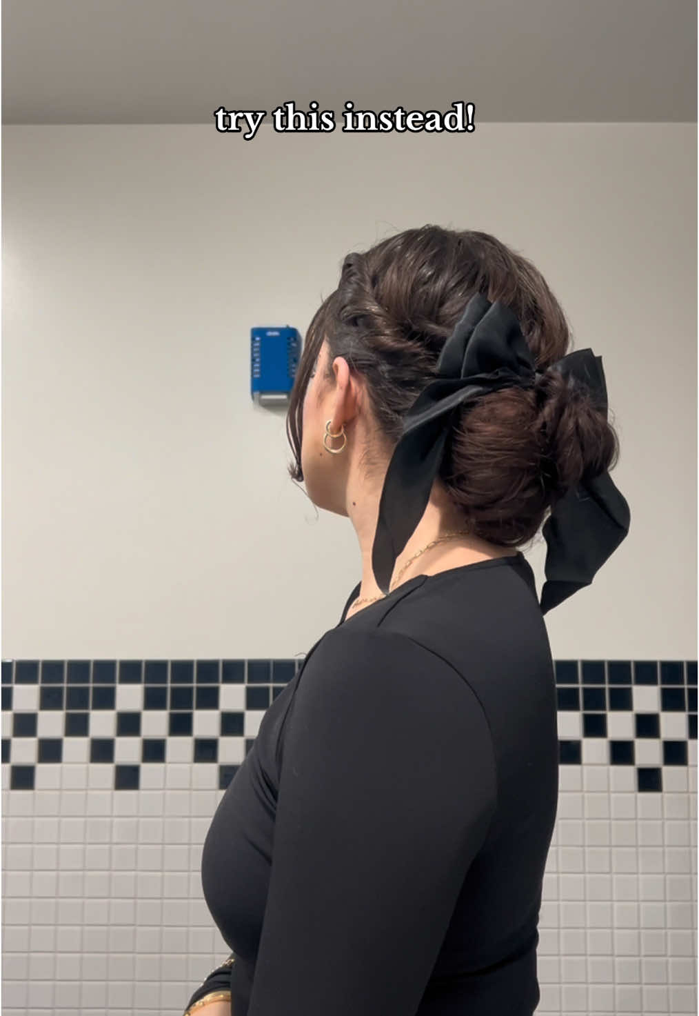 the perfect way to elevate a simple low bun!! #corporatehairstyles #protectivehairstylesforsleep #lazyfrenchbraid #elegantbunhairstyles #messyhighbunhairstyles #hairstyleideasinabun #scuncisociety @Scünci 