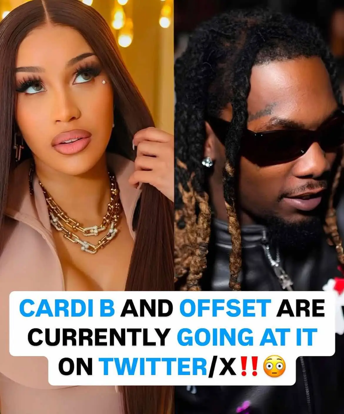 Cardi B and Offset go back-and-forth in a heated Twitter exchange, with Cardi telling him to "Sign the papers TODAY"‼️😳