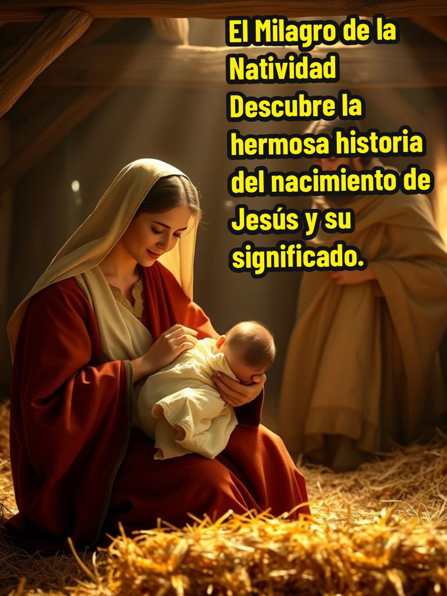 Nacimiento del niño Jesús El Milagro de la Natividad Descubre la hermosa historia del nacimiento de Jesús y su significado. ¡Un relato lleno de fe! #Navidad #natividad  #HistoriaSagrada #Fe #Celebración