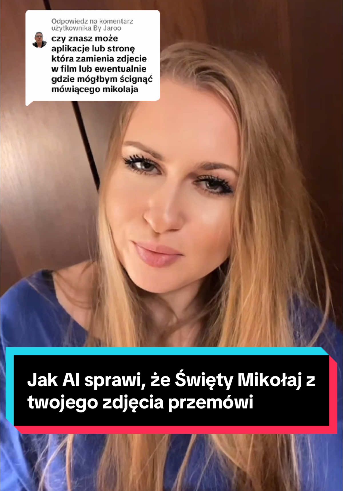 Odpowiadanie użytkownikowi @By Jaroo  Jak AI sprawi, że Święty Mikołaj z twojego zdjęcia przemówi.  #aiapp #aitools #sztucznainteligencja #christmastime #święta #santaclaus 