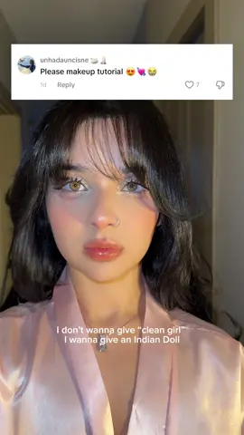 my “indian doll” makeup keeps going viral and HERE’S ANOTHER TUTORIAL!!! If you want a slower version there are many on my YouTube :’) products used: ​⁠ @charlottetilbury airbrush foundation   + hollywood flawless filter  ​⁠ @morphebrushes x jaclyn hill JH03 brush ​⁠ @patricktabeauty “she’s the moment” blush ​⁠ @hourglasscosmetics veil concealer ​⁠ @rimmellondon stay matte powder ​⁠ @shoppersbeauty quo liquid liner ​⁠ @diorbeauty backstage palette 001 ​⁠ @maccosmeticscanada lip liner shade cork ​⁠ @flowerknows_global swan ballet palette @maccosmeticscanada macstack mascara @maccosmeticscanada “ruby sparks” gloss @fentybeauty “amber” matchstix #doll #dollmakeup #indian #indiandoll #grwm #makeuptutorial #Desigirl #indiangirl 