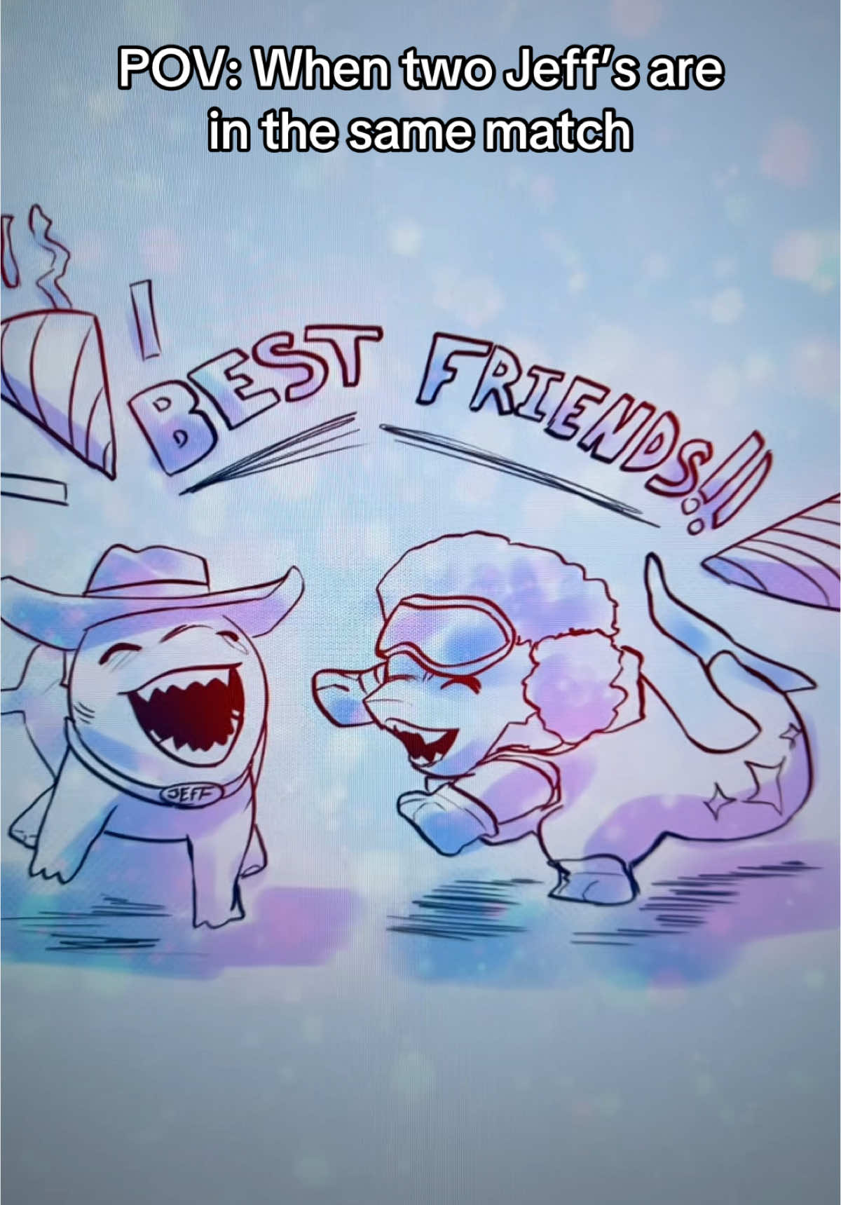 “BEST FRIENDS-!” #jeff #jeffthelandshark #jeffery #marvel #marvelrivals #rivals #art #artist #anime #animetiktok #artstyle 