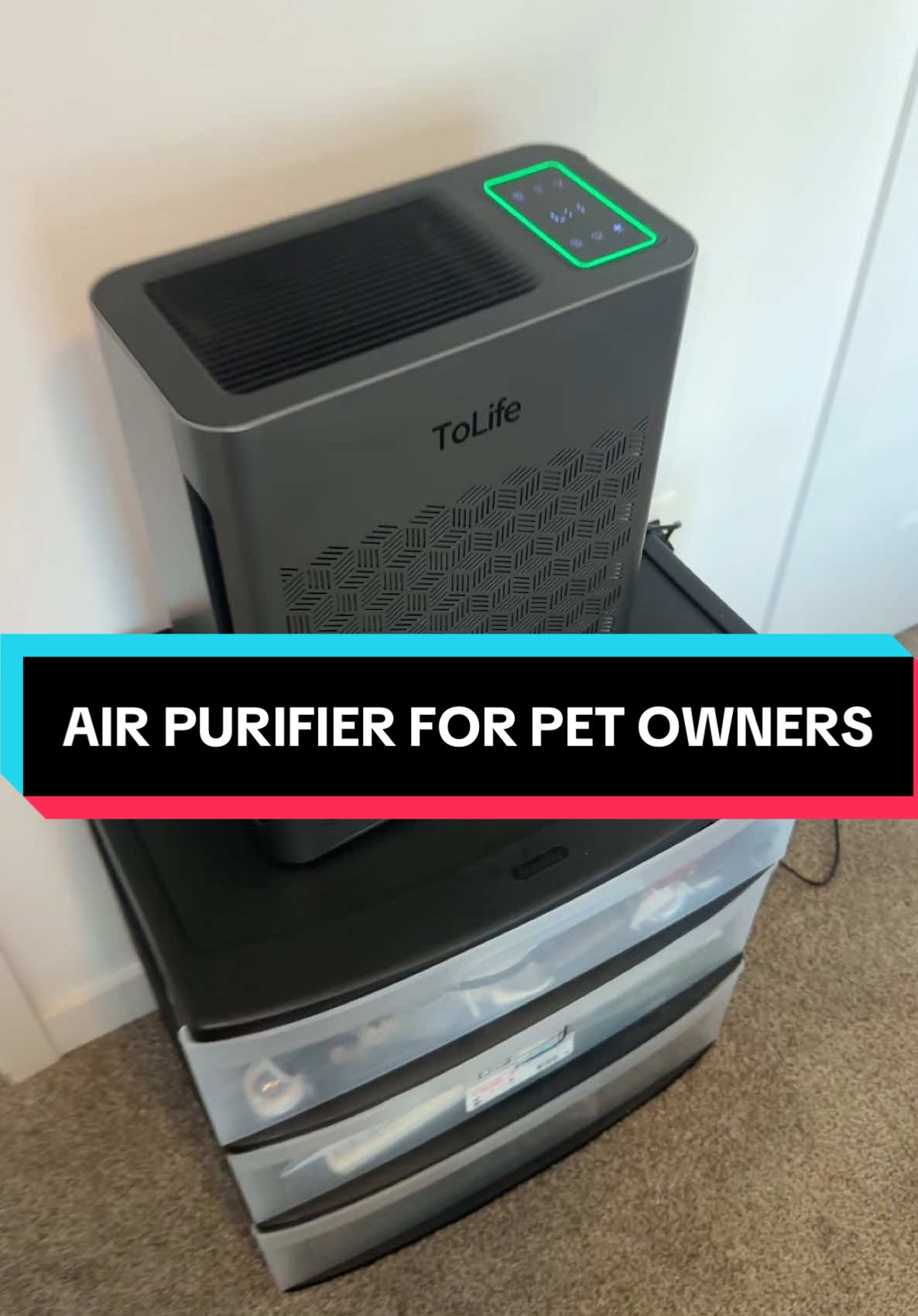 Replying to @V  These to life air purifiers really do get the job done 😭🙌 #airpurifiers #airpurifier #petowner #pethair #hepafilter #tolife 