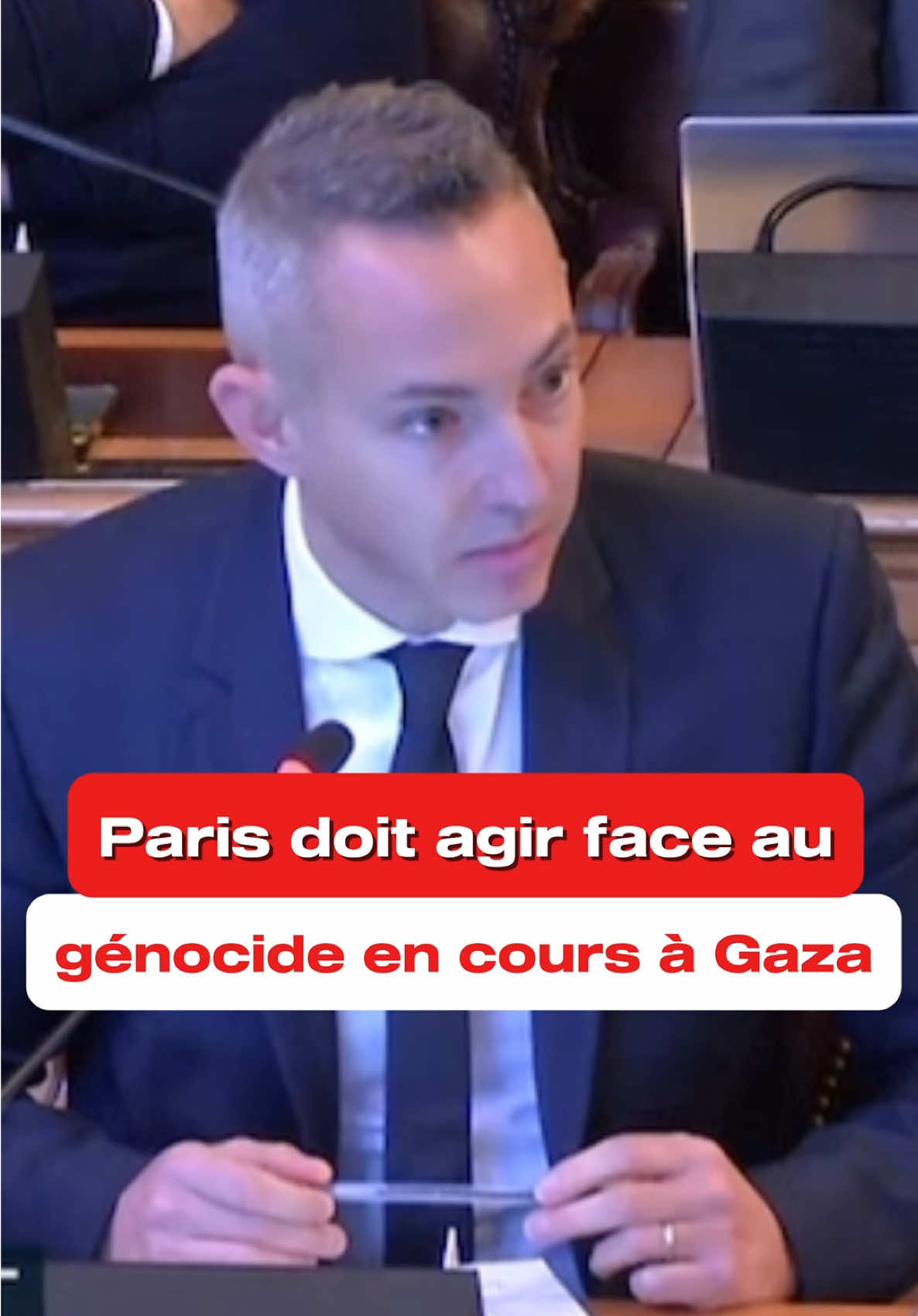 Amnesty vient d'attester, si certains en doutaient encore, qu'un génocide est en cours à Gaza. Pourtant séance après séance, un sentiment de deux poids, deux mesures se dégage de nos débats. Paris doit se hisser à la hauteur des monstruosités qui se déroulent sous nos yeux.