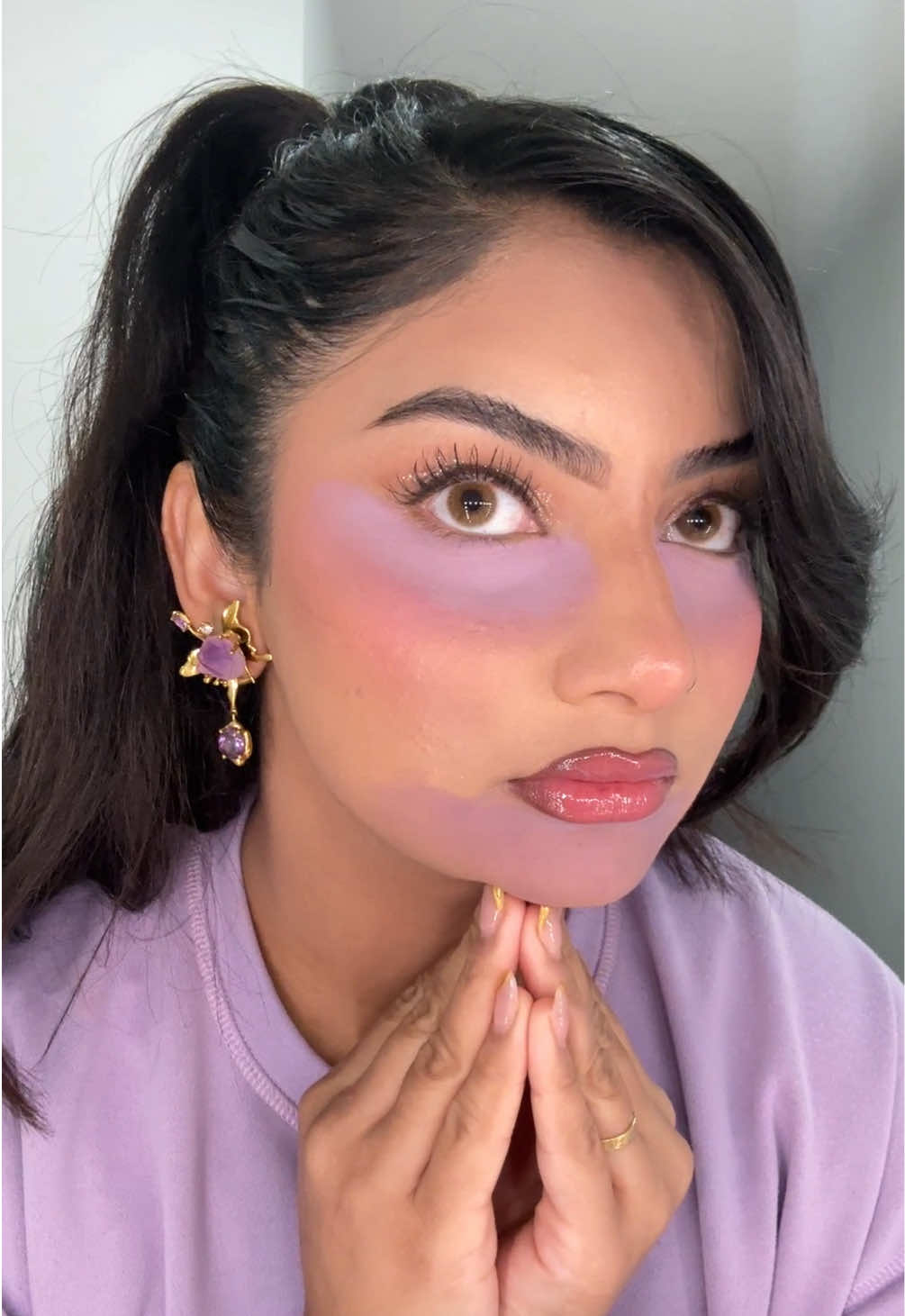 The way it looks -Blended- … I’m screaming. I need the real tea @Huda Beauty @Huda  #H#HudaBeautyTrendL#LilacMakeupB#BeautyTrendsM#MakeupTrendsH#HudaBeautyLoverL#LilacGlowM#MakeupInspoT#TrendingBeautyF#FlawlessFinishP#PowderPerfectionB#BeautyWithHudaH#HudaBeautyObsessedL#LilacVibesM#MakeupAddictC#CosmeticTrendsM#MakeupArtistBeautyCommunity 