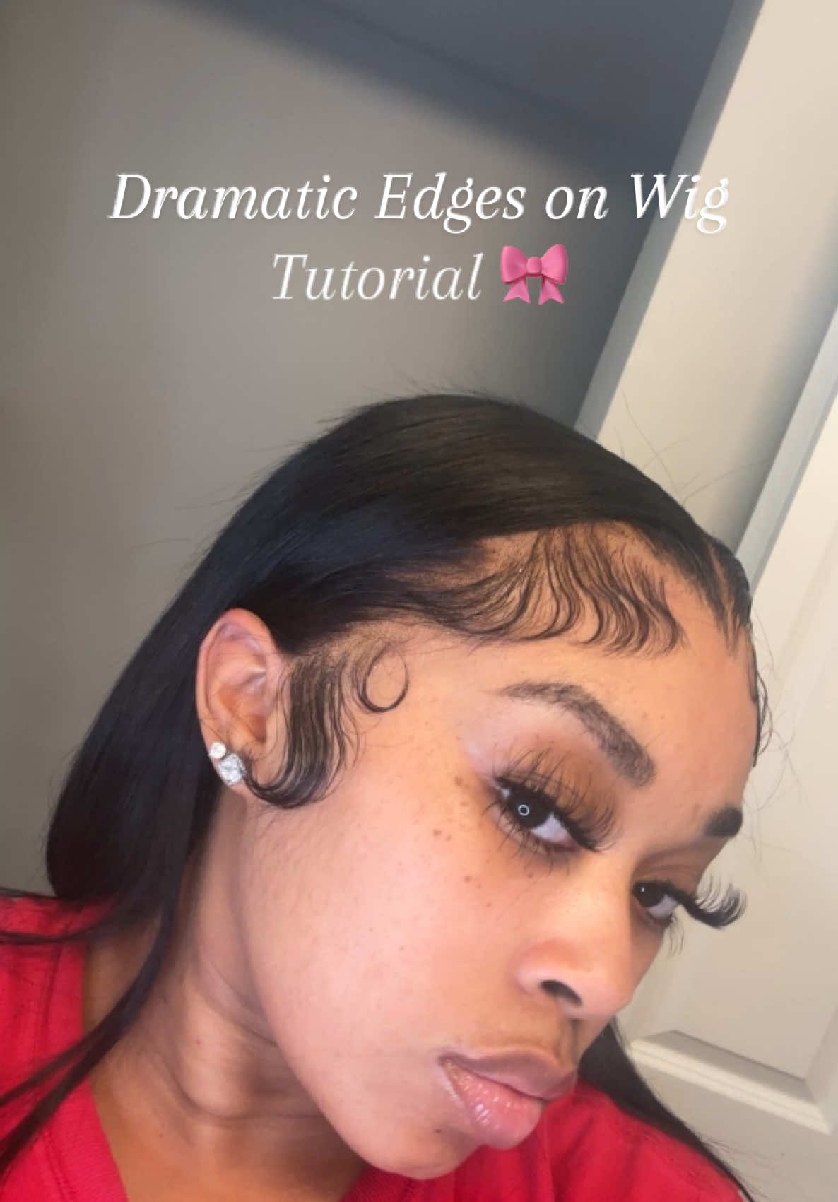 Dramatic Fluffy Edges 🎀 Tutorial   #edgestutorial #wiginstall #wiginfluencer #AmazonWig #Wigtok #creatorsearchinsights 