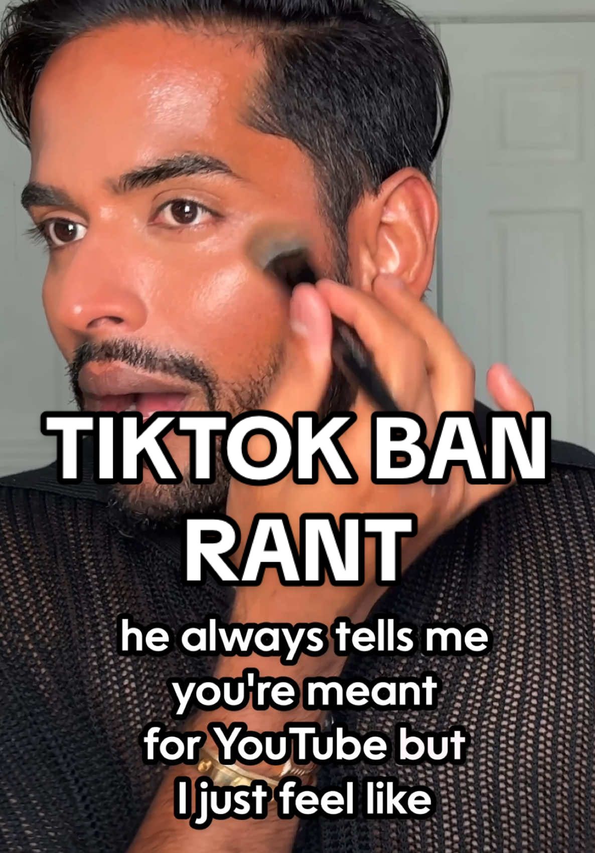 TIKTOK might go away and I am really feelimg this one! 😞 Follow me on IG and YouTube ♥️ LINK IN BIO #creator #tiktokban #makeup #storytime #BeautyTok 