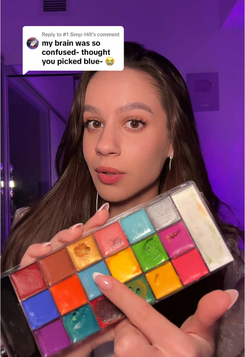 Replying to @#1 Simp-Hill Simp-Hill your fav paint🎨🎨🎨🖌️🧑‍🎨#asmr #asmrsounds #asmrvideo #asmrtiktoks #asmrsound #asmrtiktok #asmrtriggers #asmr_tingles #tingles #tinglesounds #sleep #sleepy #asmrwhisper #whisper #whispering #asmrrelax #relax #relaxing #relaxingvideos #makeup #makeupartist #makeuptransformation #makeupchallenge #paint 