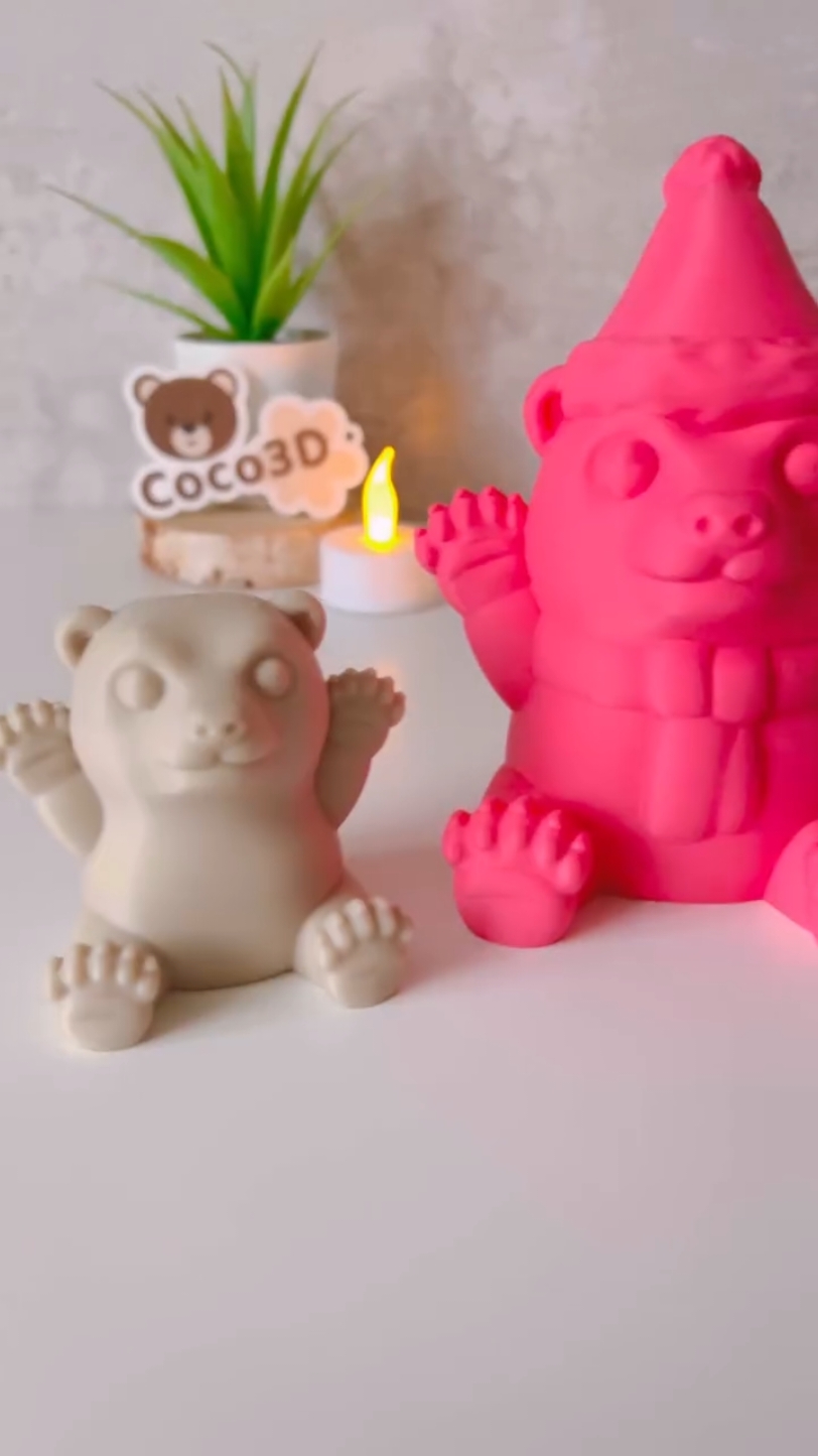 eSUN PLA+ 3D printed cute polar bears and gingerbread rocking horses! Designer:@builtoverbot  Creator:@🐻Coco3D🐻  #pla #3dprintedtoys #3dart #esun #3dprinting #usa #fyp #coolthings #3dprint #3dprinted 