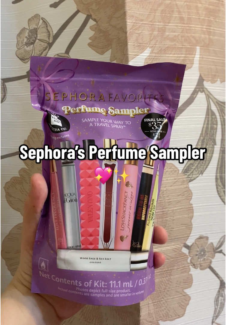 IG & YT: @itssarahsarchivess   Valentino sample:  @Sarah⭐️🌷 | Perfume+Life Girly  Kayali sample:  @Sarah⭐️🌷 | Perfume+Life Girly  #sephora #perfumesampler #perfumetiktok #fragrancetiktok #perfumetok 