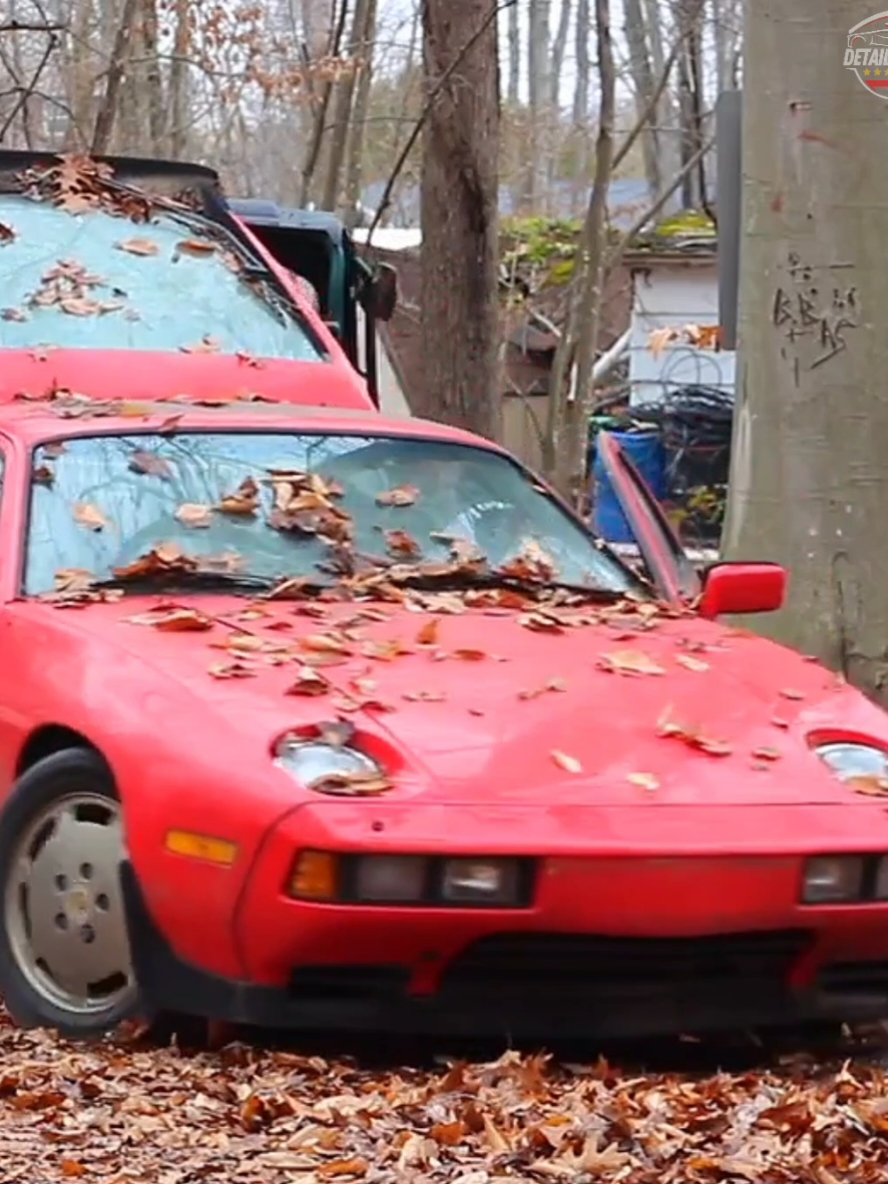 Satisfying Detail on Abandoned Porsche 928 & First Start in YEARS! 🚘💕 Full Video on YouTube 🎥🔥 #DetailDane #Detailing #Satisfying #Porsche928 #BarnFind #ASMR 