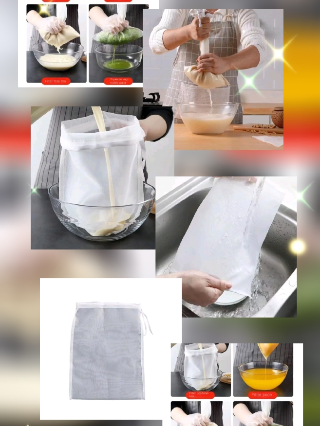 Fruit Juice Filter Bag – Extract juice effortlessly with this handy and durable filter bag for fresh, smooth results! 🍊🍹 #JuiceFilter #FreshJuice #HealthyLiving #KitchenEssentials #SmoothJuice #FruitJuice #EcoFriendlyKitchen #JuiceExtractor #HomeJuicing #DurableBag #KitchenMustHave #HealthyLifestyle #FreshSqueezed #ConvenientJuicing #NaturalGoodness