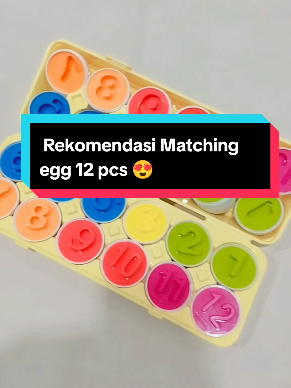 Egg shape puzzle telur 12 pcs🥰 Yuk yg mau buruan diorder guys🛒🥳 #mainananak #mainanedukasi #melatihkonsentrasianak #mainanegg #mainaneggshape #eggshape #racuntiktok #TikTokShop #fyp 