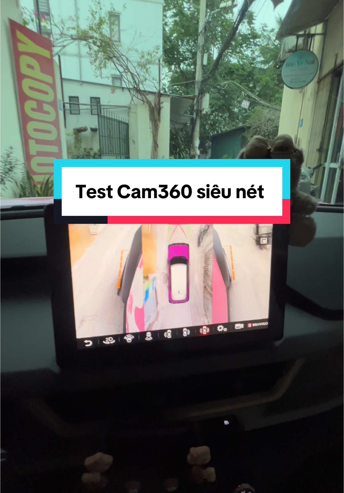 Test Cam360 siêu nét trên bộ sản phẩm MHU Android lắp đặt zin cho xe Vinfast VF3 tại An Đức Auto ! 