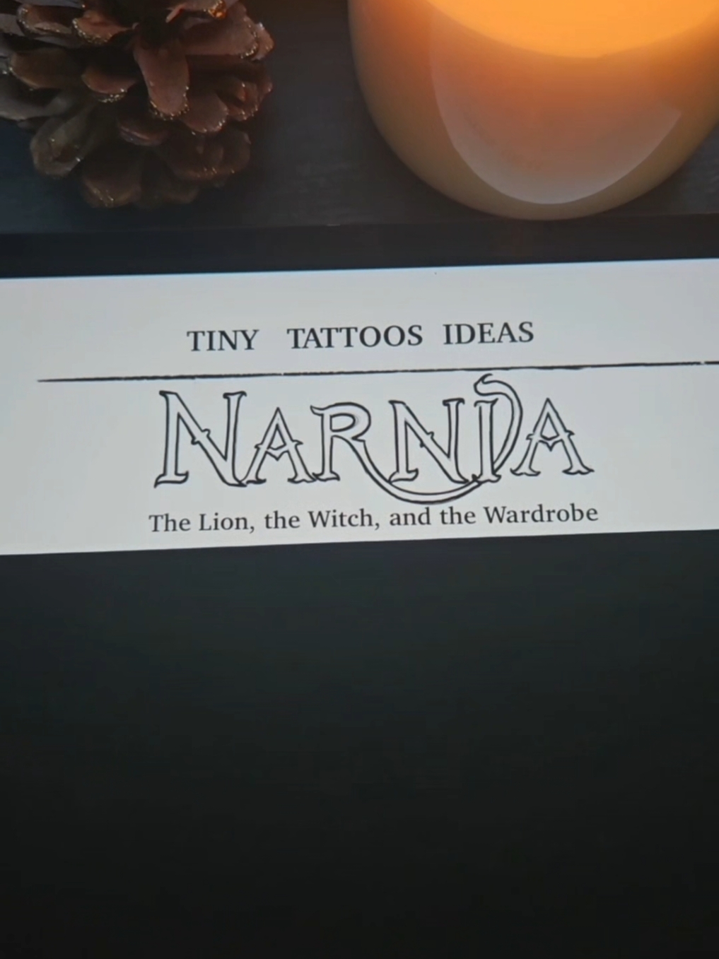 Give me a Narnia audiobook, a cozy fire, and my drawing pad. I'll be set 🔥#Narnia #narniatattoo #tattoo #tinytattoo #tattooidea #sticker #stickers #fyp 