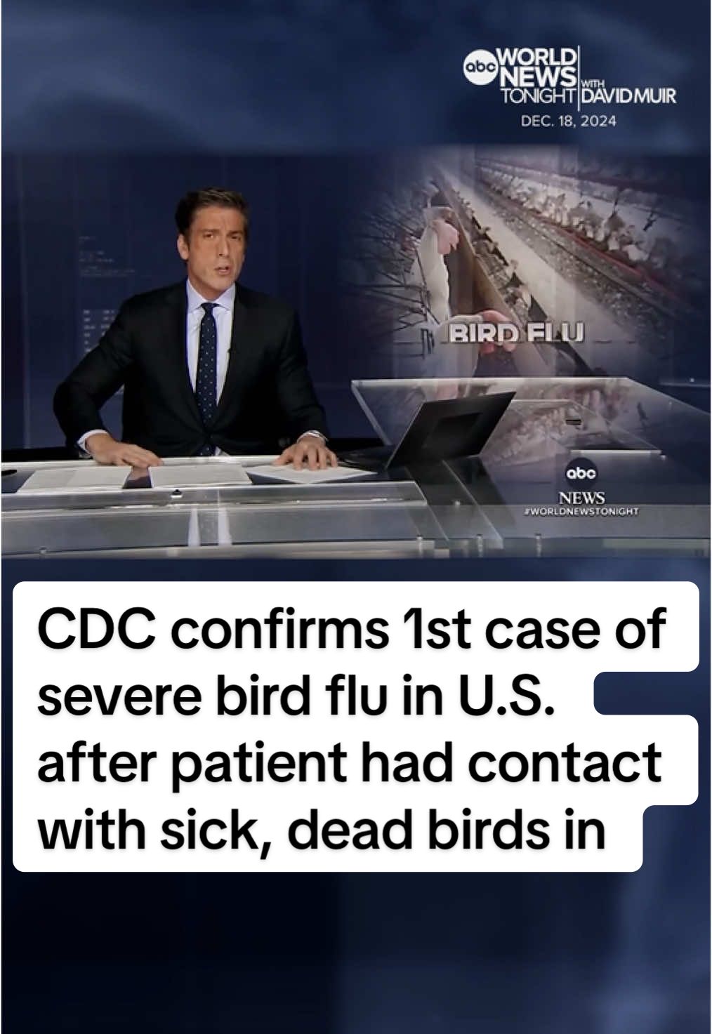 California has declared a state of emergency in response to the rise of bird flu cases in the U.S. It comes as the #CDC confirms the first case of severe bird flu after a patient had contact with sick and dead birds in his backyard. #SteveOsunsami reports. #WorldNewsTonight #WNT #DavidMuir #News #ABCNews