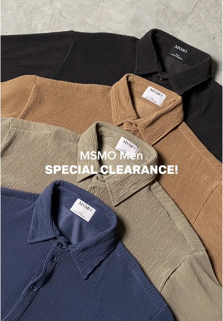 Clearance sale is on! Jangan lupa join live dan cek etalase kita ya Gents! 🔥 #MSMOMen #EveryGentlemansChoice #ClearanceSale 