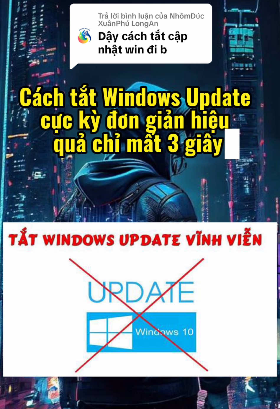 Trả lời @NhômĐúc XuânPhú LongAn  Phần 9: Cách tắt windows update cực kỳ đơn giản, hiệu quả chỉ mất 3 giây #laptoptrunghoang #laptopbinhduong #laptopgiare #laptopcu #laptopnhapkhaumy #tipslaptop #thanhcongnghe #xh 