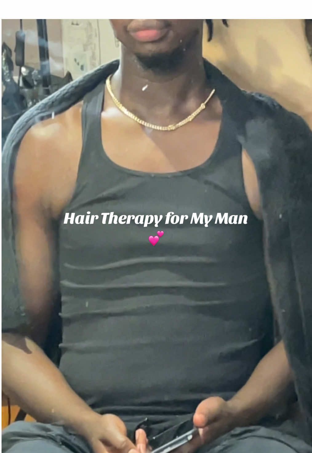 A lil ASMR in the beginning lol this video is so old but anyway watch me give my man some hair therapy. Acts of Service is one of my top love languages 😭💕 #fyp #hairdetox #locsdetox #retwist 