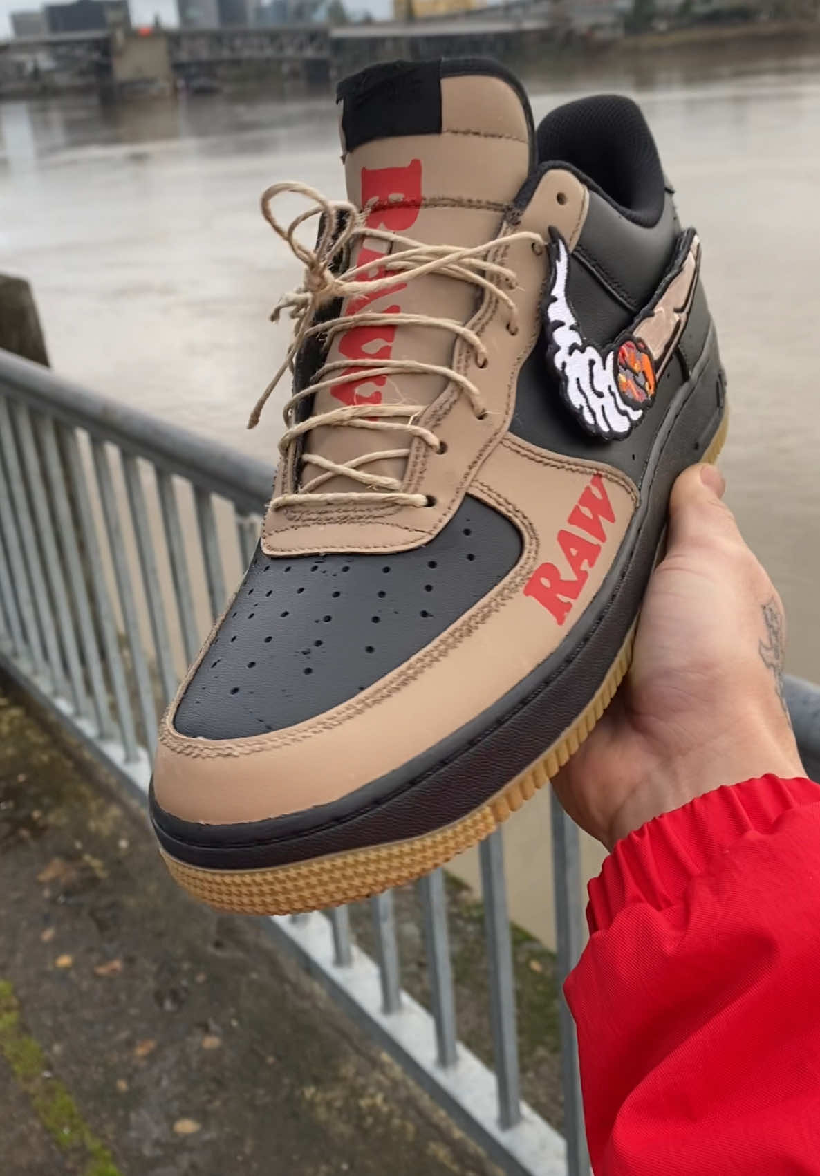 RAW AF1s‼️ Stepping on clouds with these💨 Custom by me🙋🏽‍♂️ Message me for info📩