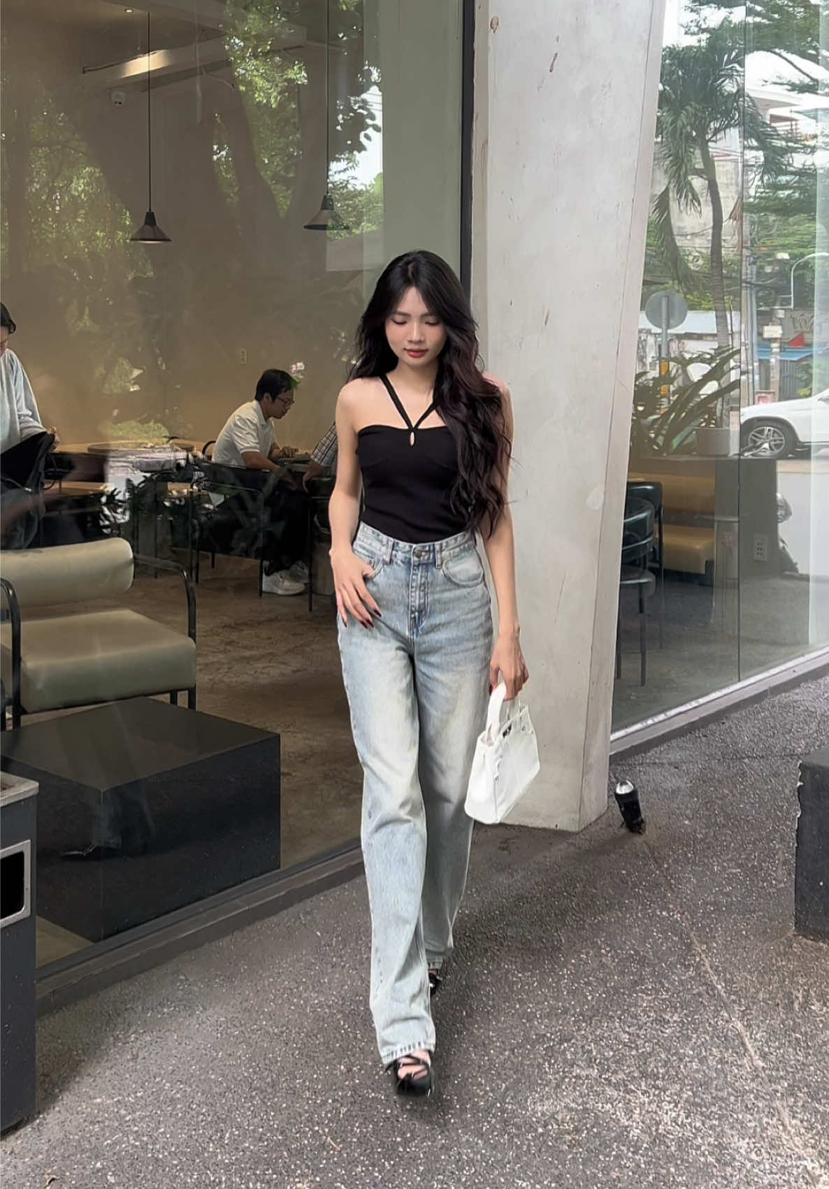 Air Blue Classic Wide Leg Jeans - Cổ Điển Pha Lẫn Hiện Đại #aaajeans #quanjeanongrong #fyp #OOTD #quanjean 