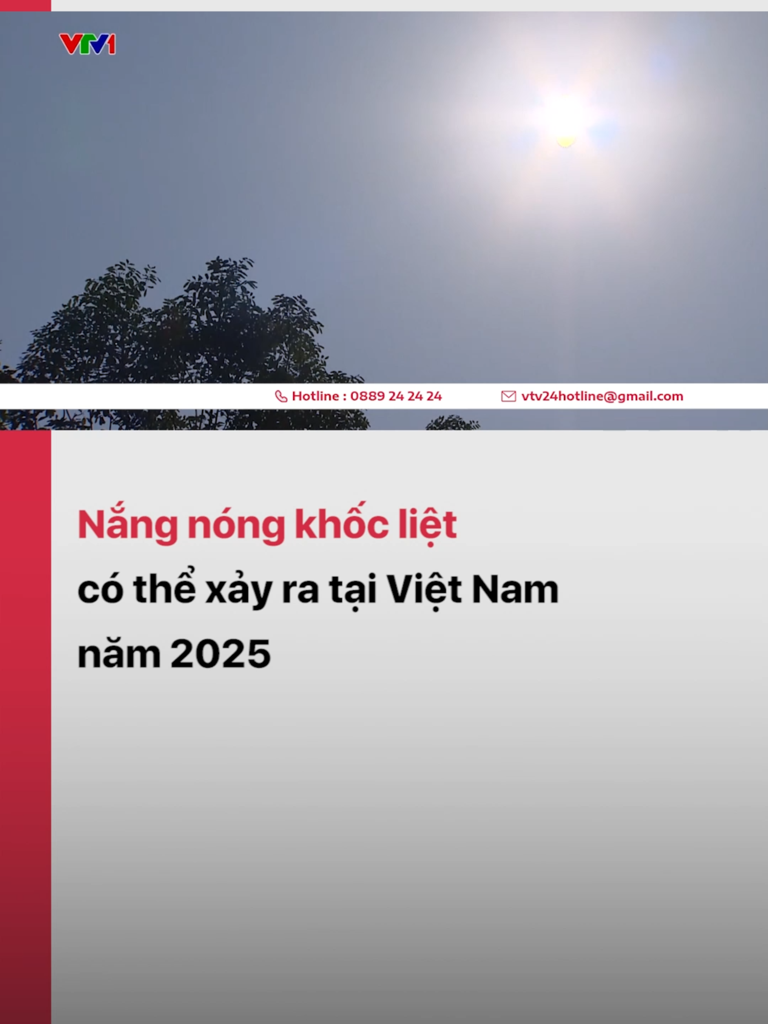 Theo Trung tâm Dự báo Khí tượng Thủy văn Quốc gia, sang năm 2025, Việt Nam khả năng sẽ phải đối mặt với nắng nóng gay gắt và khốc liệt. #vtvdigital #vtv24 #tiktoknews #nangnong #vietnam