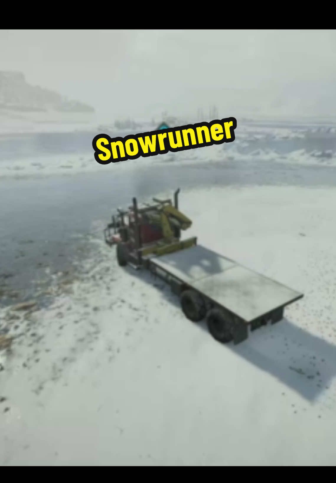 Was trying not to damage suspension but ice had other plans 😂 ##snowrunnerclips##snowrunner##ps5##funnymoments##snowrunnergame