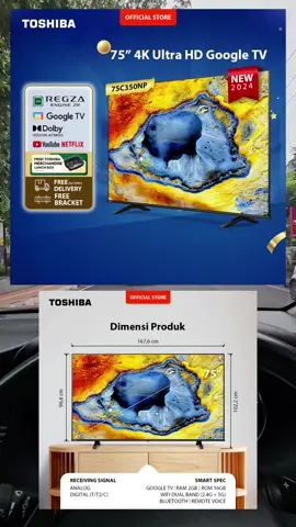 FREE BRACKET] Toshiba TV 75