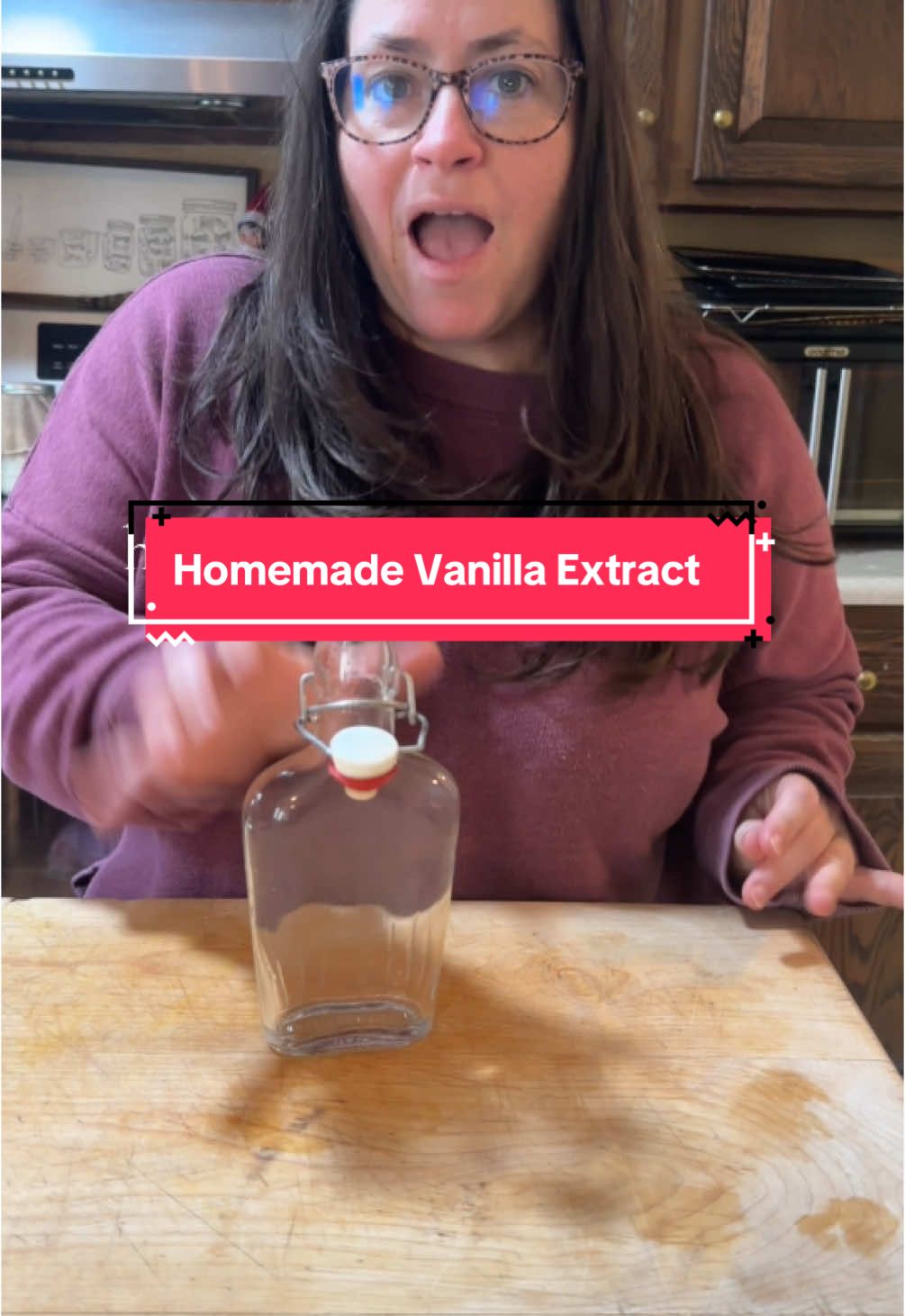Homemade vanilla extract is SO easy to make and the flavor is SO good. The worst part is the wait-- 6-12 months depending on the flavor your prefer!  For a Double Fold Vanilla Extract you'll need 👇🏻 • 8oz 35% Proof Alcohol off your choice (I used Vodka)  • 1.7 oz Vanilla Beans  • 8-10oz jar  To your jar add 1.7oz vanilla beans that have been split open. Top with 8oz of the alcohol of your choice. Close the lid, shake monthly or when you remember -- use in 6-12 months depending on tbe flavor you prefer!  I got my Vanilla Beans right here on tiktok shop and was very happy with them! You can find them in the orange cart above my name 🫶🏻 #homemadevanillaextract #homemade #vanillaextract #homemadewithlove #newyearnewaura #newyearnewme #EasyRecipes 