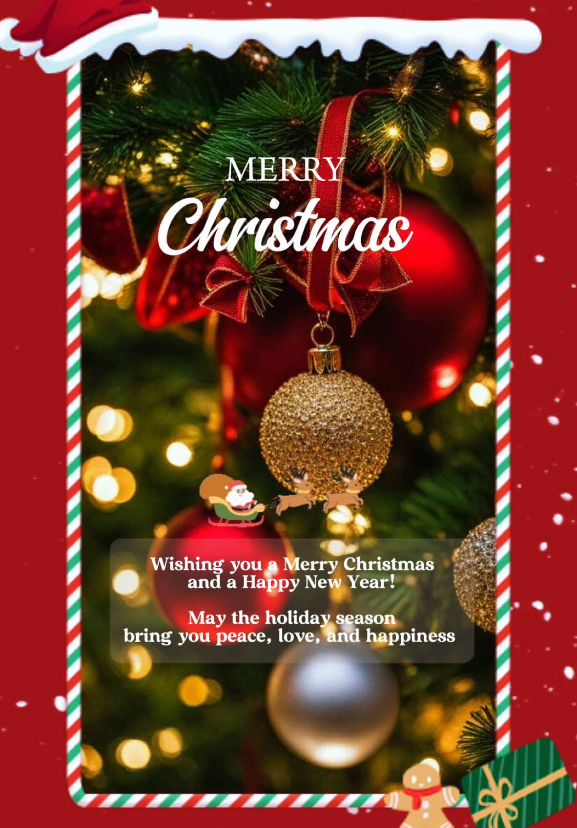 Merry Christmas Template #CapCut #christmas #holiday #greetings #aesthetic #fyp