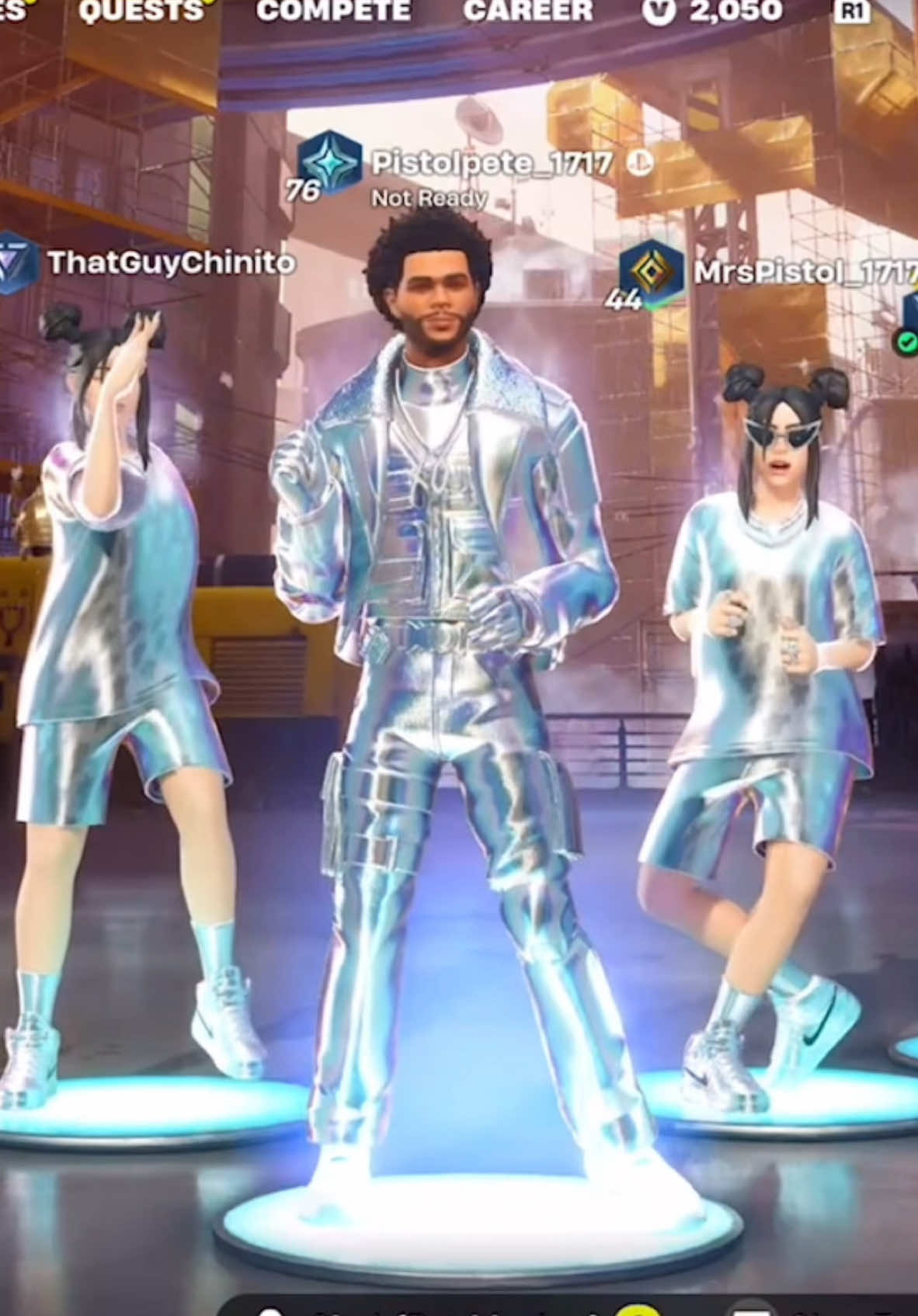 When you try to get the whole squad to match on Fortnite. 😂🤷‍♀️ @BILLIE EILISH @The Weeknd  FOLLOW US ON TWITCH!!!  Mr_and_MrsPistol #twitch #fyp #fortnite #fortniteclip #trending #duos #married #fortnitedance #emotes #steve #CapCut 