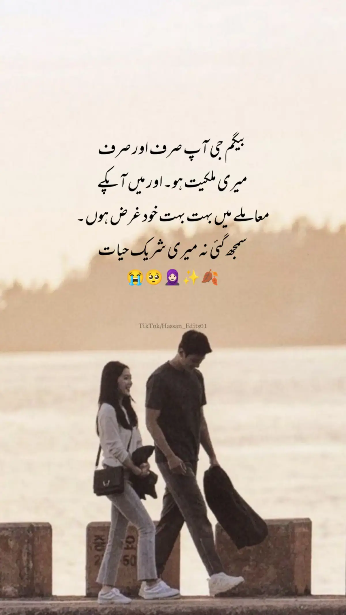 Bagum ji ap sirf or sirf mari malqiyat ho 🥺😭 . #hassan_edits01 