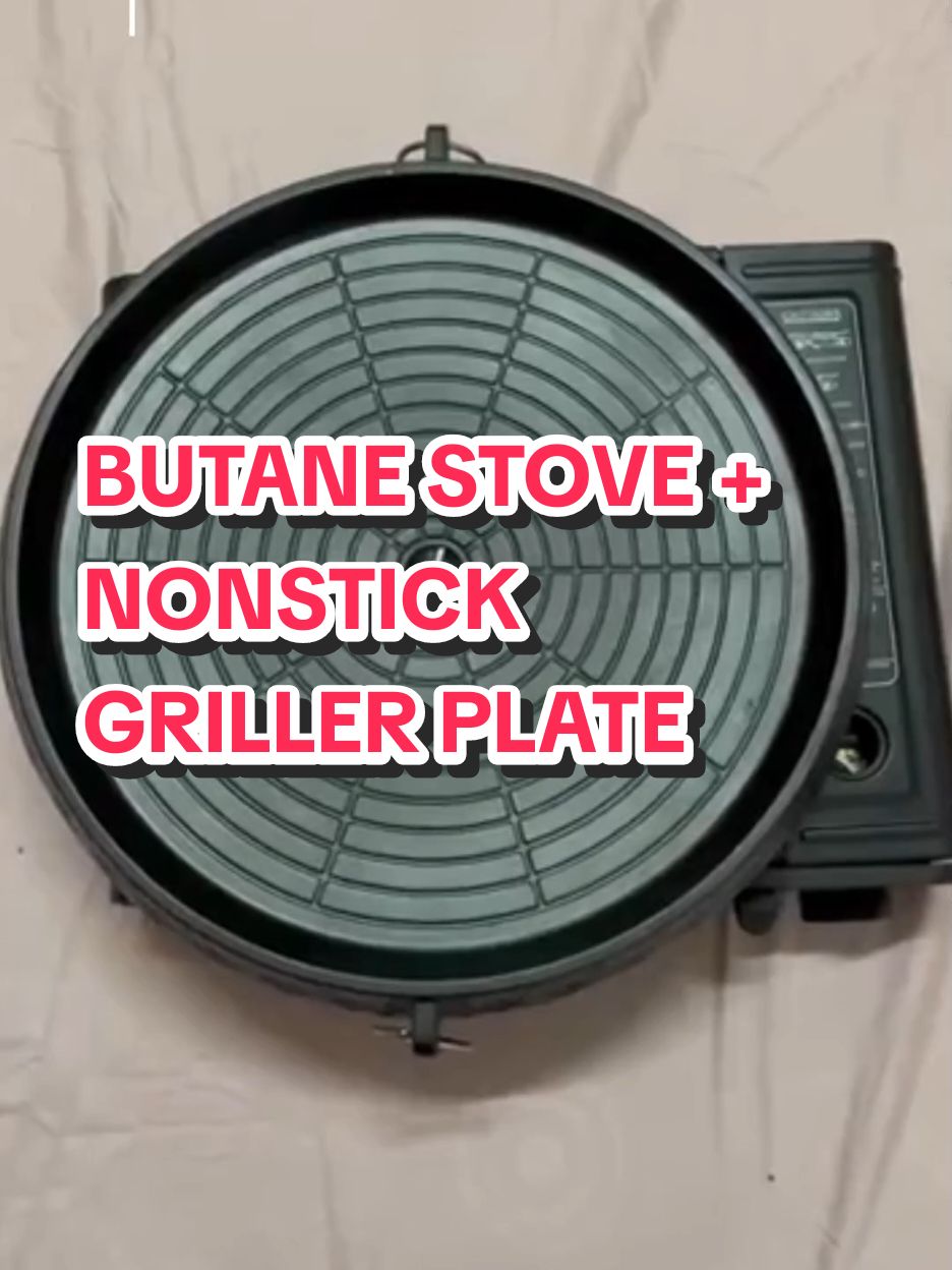 2in1 SET PORTABLE BUTANE GAS STOVE + HANARO NONSTICK GRILLER PLATE #butanestovegrillplate #grillplatewithbutanestove #butanestove #grillerplate #kitchenappliances #cooking #cookingmusthaves #homesupply #fyp #fyppppppppppppppppppppppp #affiliatemarketing 