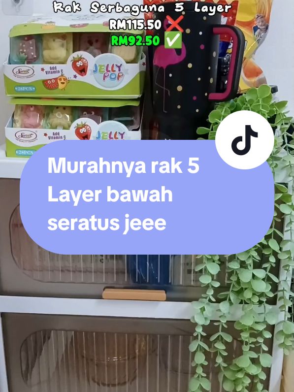 Rak Serbaguna Murah sesuai untuk semua ruang. Beroda, mudah alih, nak pasang pun mudah, tak sampai 10minit siap. #rakserbaguna #rakserbagunamurah #rak5layer #janjibestdeal 