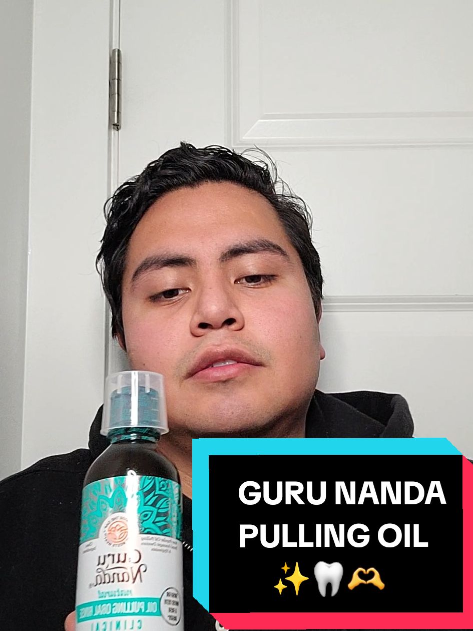 GURU NANDA OIL PULLING 🦷😁 #whiteteeth #gurunanda #oilpulling  #teethwhitening #dealsforyoudays 