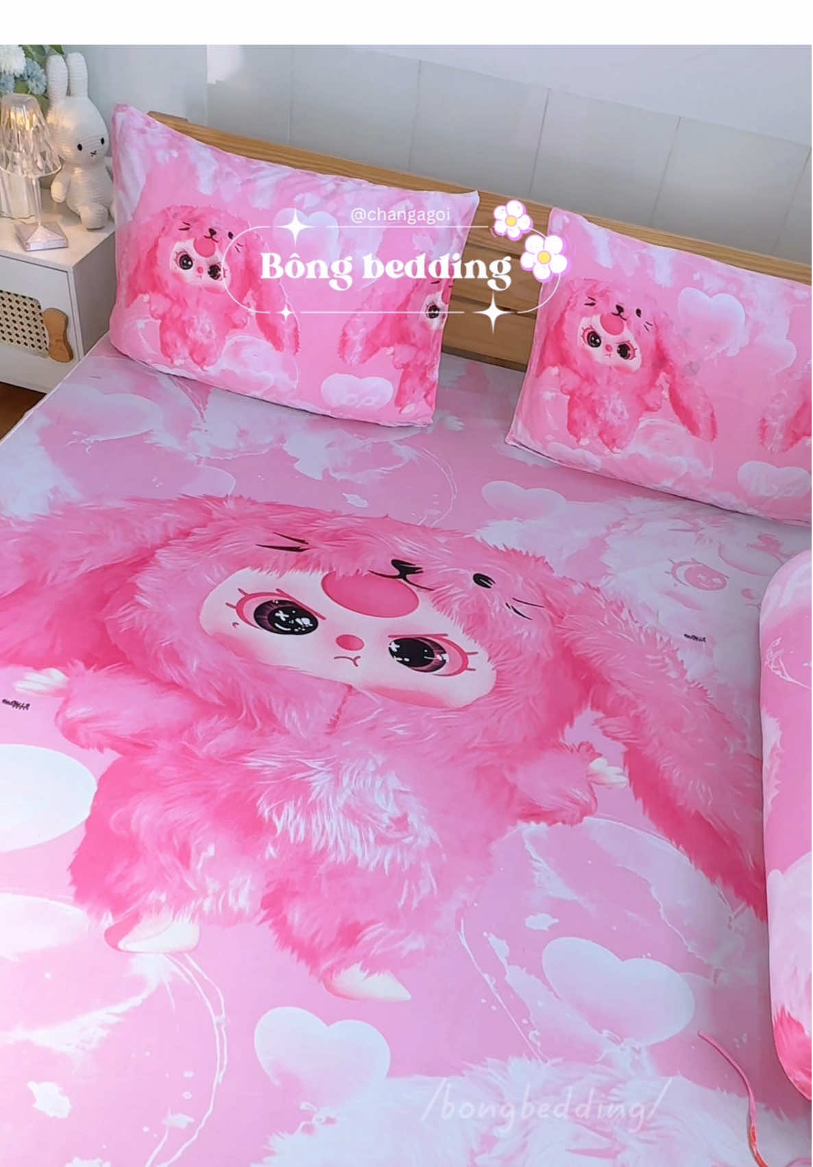 Babythree bộ ga gối 4 món chỉ 1xx 🌸💕 #bongbedding #changagoidem #changagoi #xuhuong #viral #muataitiktok #babythree