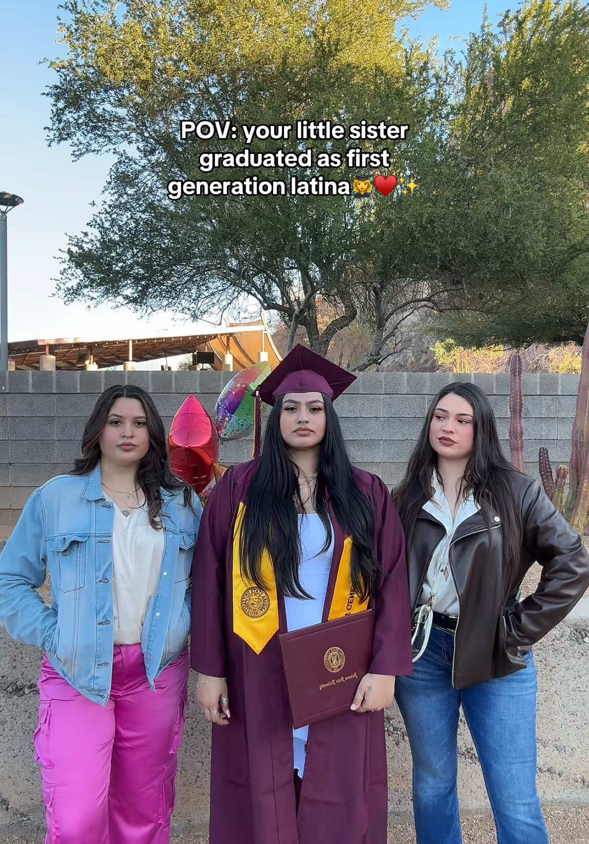 Its a celebration aka un bailadeishon💃🏼😅Lol so proud of my lil sis though ILY@睿抒 & congratulations again 🥺♥️ @okkarla ✨ #asu #az #graduation #latinaenusa