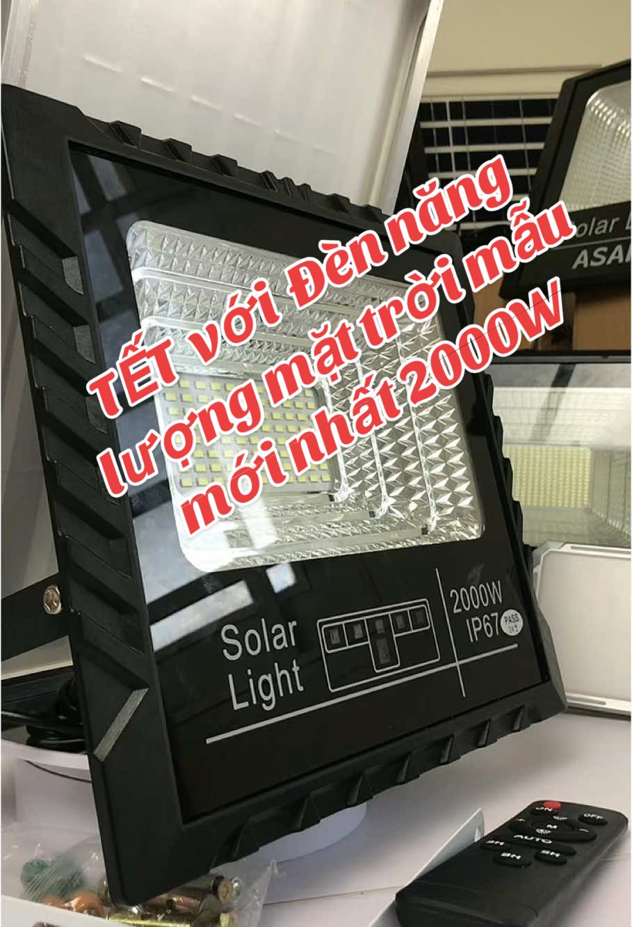 TẾT với Đèn năng lượng mặt trời mẫu mới nhất 2000W #muacongnghe #dennnangluongmattroi #dennnangluongmattroi2000w #dennangluongmattroi1500w #dennangluongmattroi3000w #dennangluong #tết 