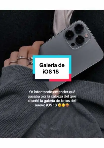 Alguien más cree que es LA PEOR “modernización” de la galería de fotos de #iPhone. 🙂 No estoy soportando 🥲  #ios18 #galeriadefotos #apple #iphone #fotosiphone 