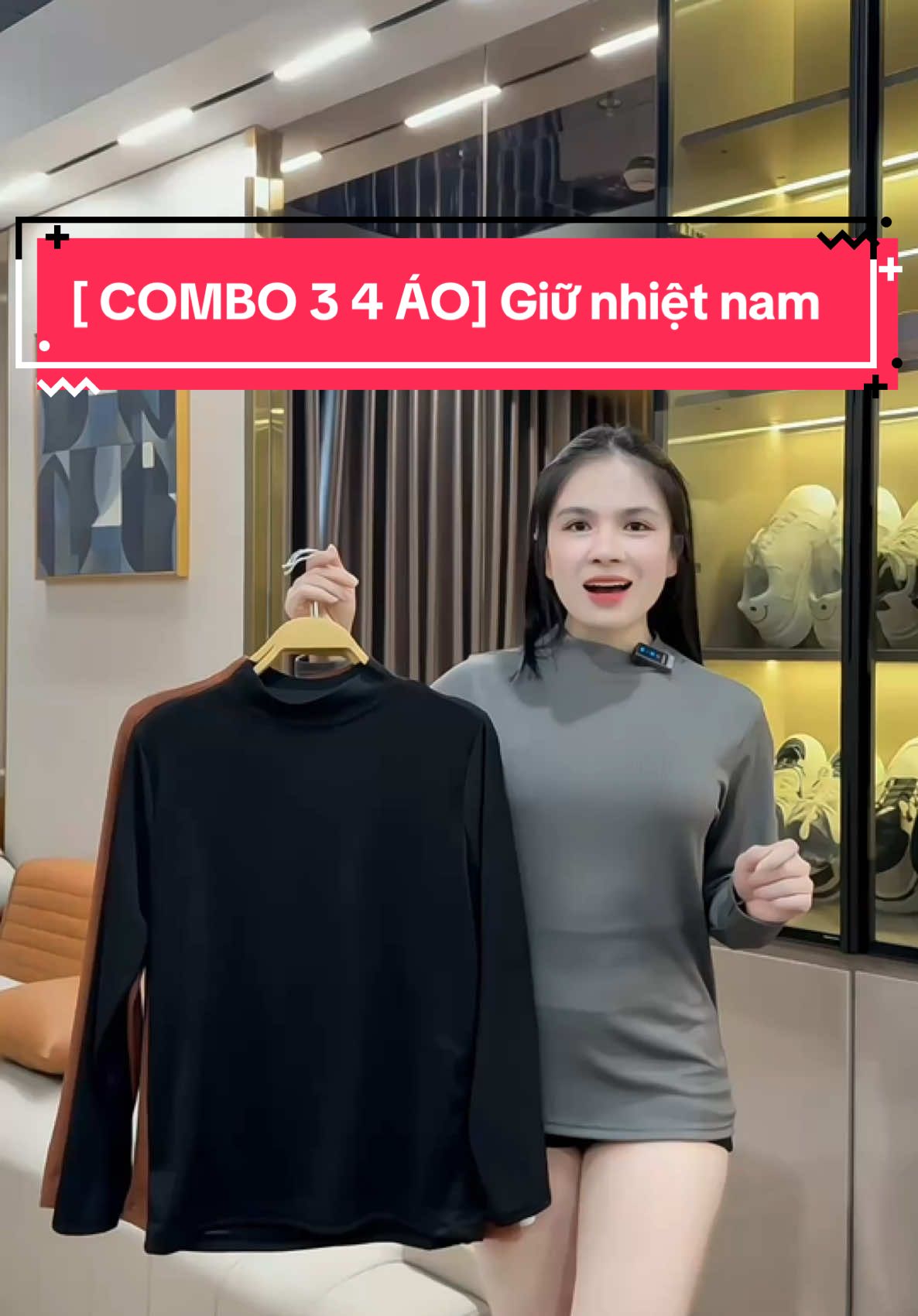 [ COMBO 3 4 ÁO] Giữ nhiệt nam