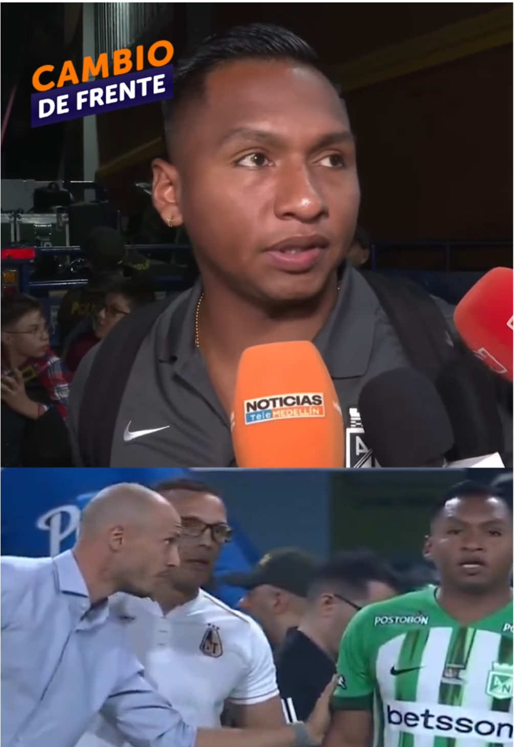 “Dígale que nos vemos en Medellín”, Alfredo Morelos luego cruce de palabras con David González. ¿Qué crees que le dijo González a Morelos? 🤔 Te leemos en los comentarios. 👇🏻