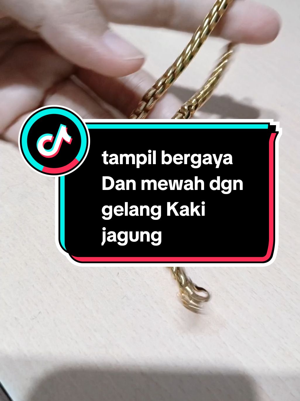 gelang kaki ni boleh je korang pakai sehari-hati ia tahan lama🥰#rantai #rantaijagung #gelangkaki #rantaikaki