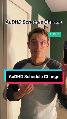 My AuDHD brain likes schedule changes if I decide to do it. But if it’s thrust upon me, I’ll be upset.  #audhd #audhder #audhdtok 